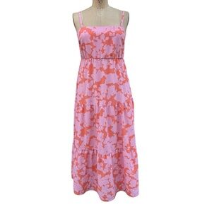 Sanctuary Pink and Orange  Mommy & Me Floral Midi Dress